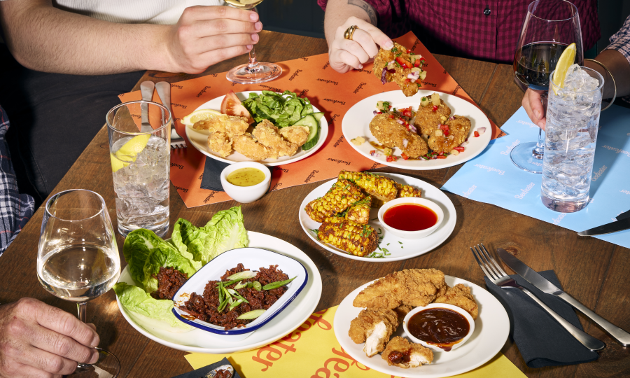 beefeater autumn dishes on table