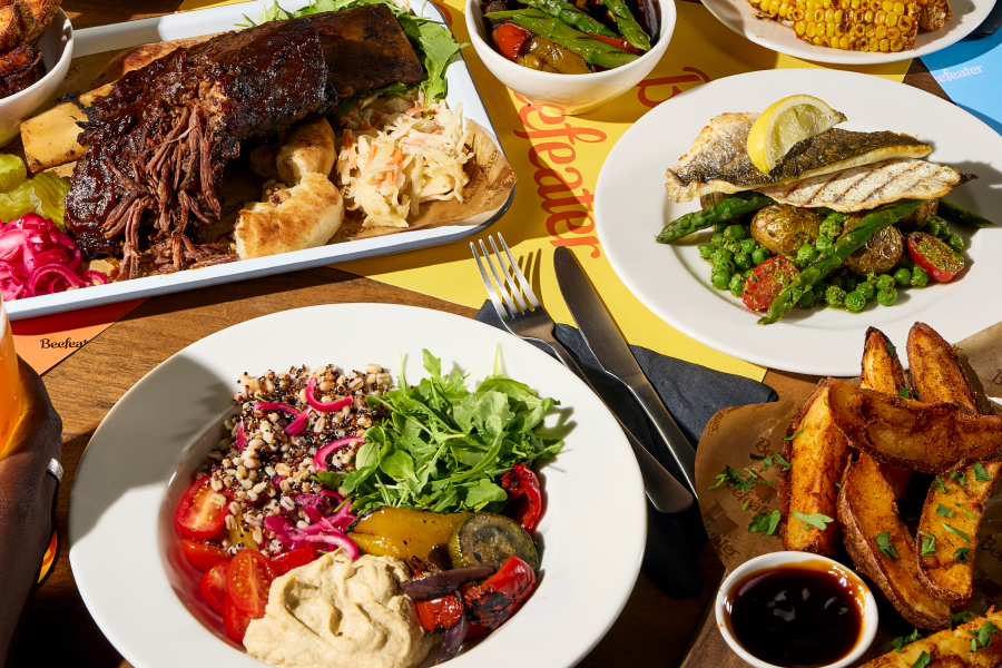 beefeater autumn dishes on table